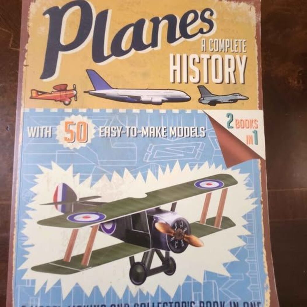 Planes: A Complete History book w/ 50 Easy-To-Make Models Interactive New